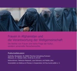 Frauen in Afghanistan 